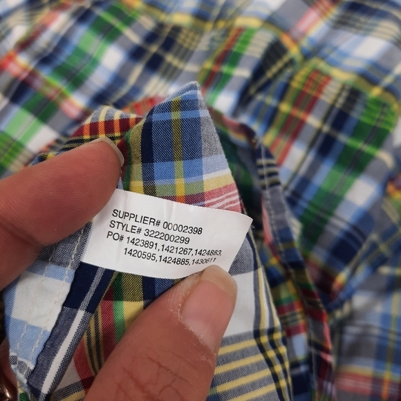 Ralph Lauren Button Down Plaid Collared Shirt‎ Size Small 6/7 Boys - Picture 4 of 6